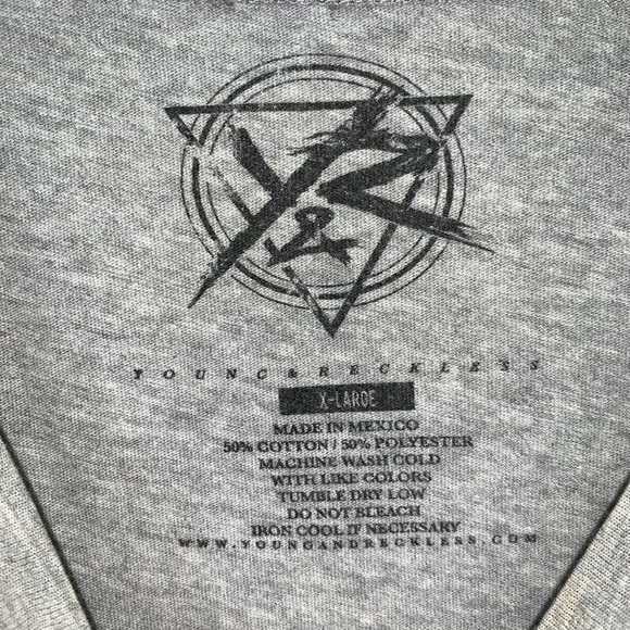 Young and reckless oversized leopard t shirt - Picture 3 of 3